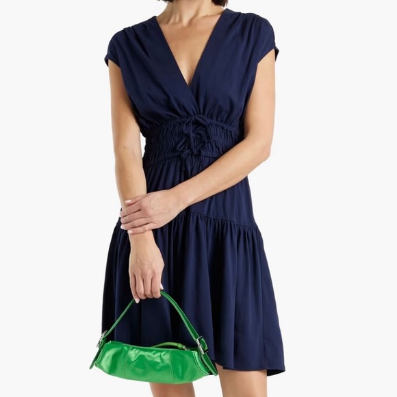 Derek Lam 10 Crosby shirred cotton jersey mini dress